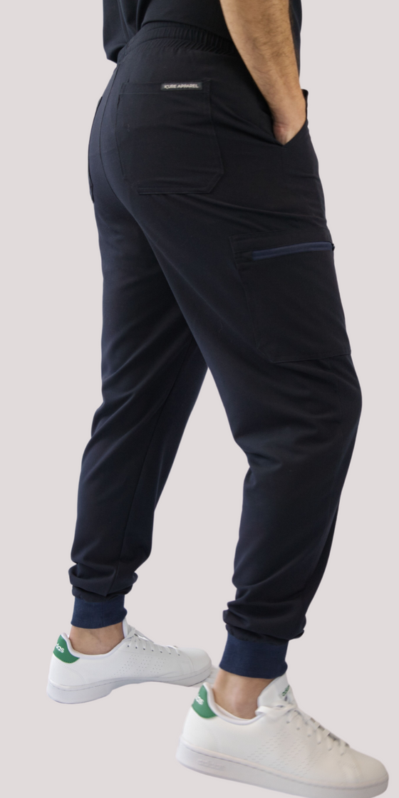 Mens Joggers in Midnight Blue