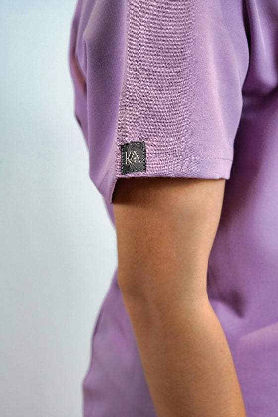 Arlo Scrub Top in Purple