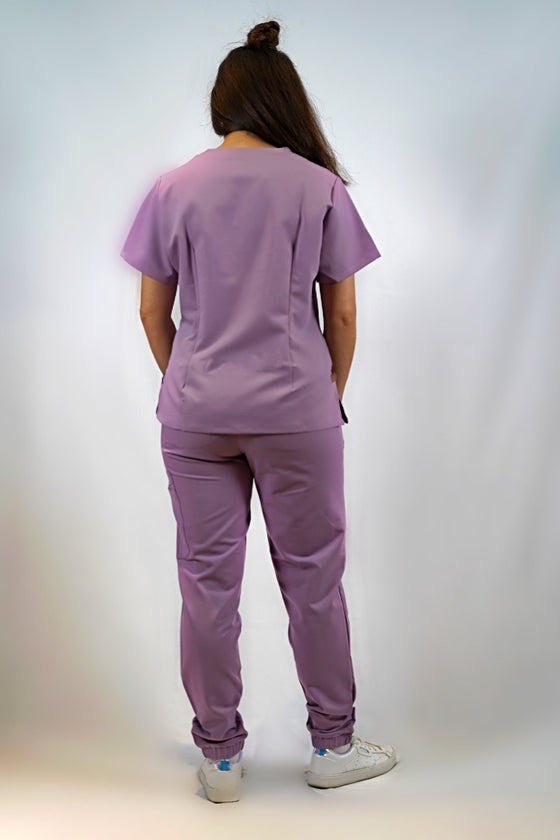 Arlo Scrub Top in Purple