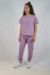 Zadie Scrub Top in Purple