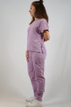 Zadie Scrub Top in Purple