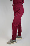 Attikus Scrub Pants in Burgundy