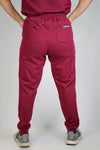 Attikus Scrub Pants in Burgundy