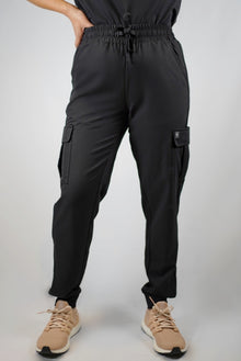  Nelly Cargo Scrub Pants in Black