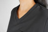 Arlo Scrub Top in Black