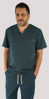 Men's V-neck in Green