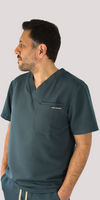 Men's V-neck in Green