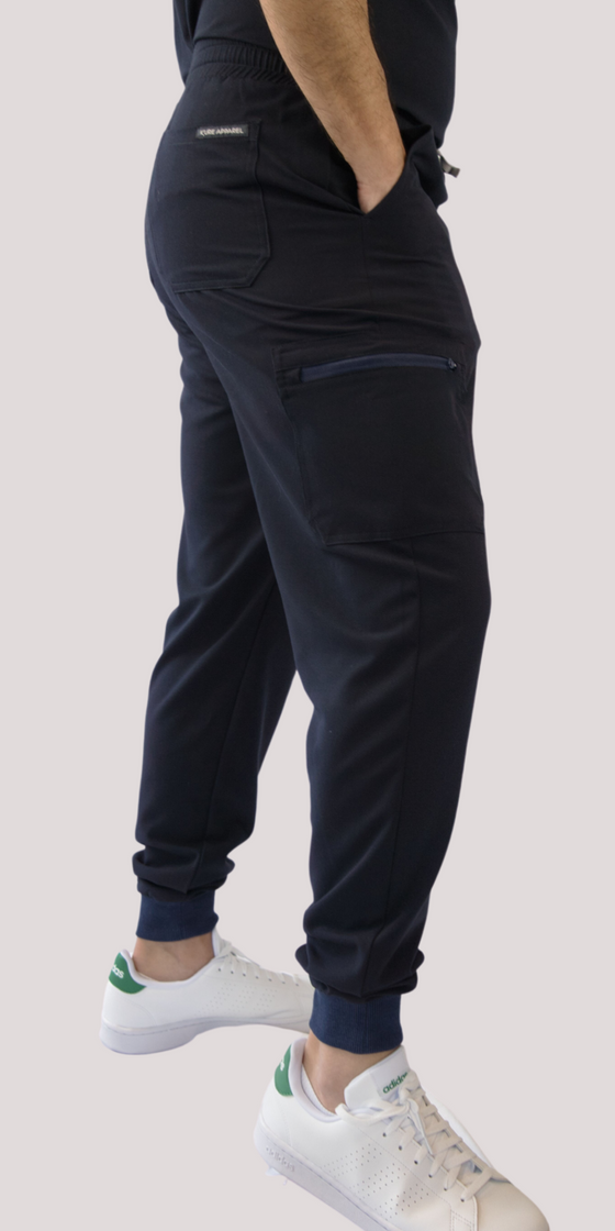 Mens Joggers in Midnight Blue