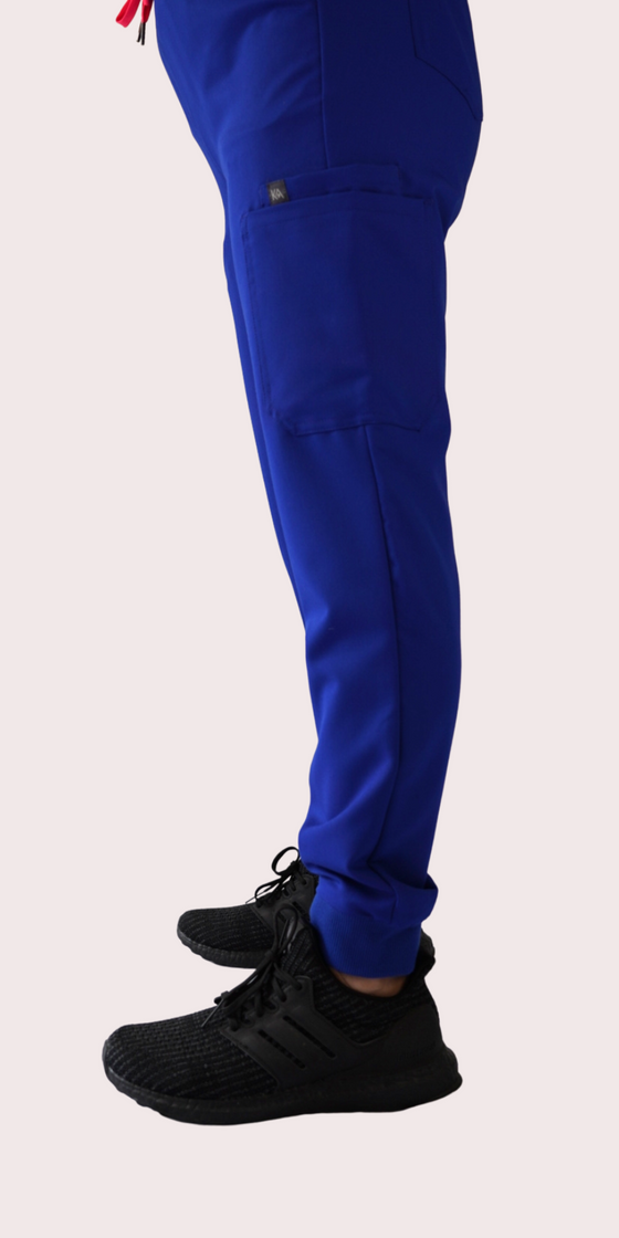 Attikus Scrub Pants In Royal Blue